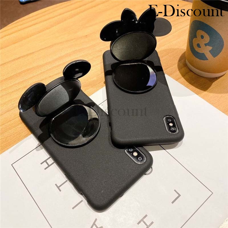 New Phone Case For Itel A70 Cover Makeup Mirror Soft Cute Cartoon Bracket Soft Silicone Anti Drop for Itel A70 Case. 