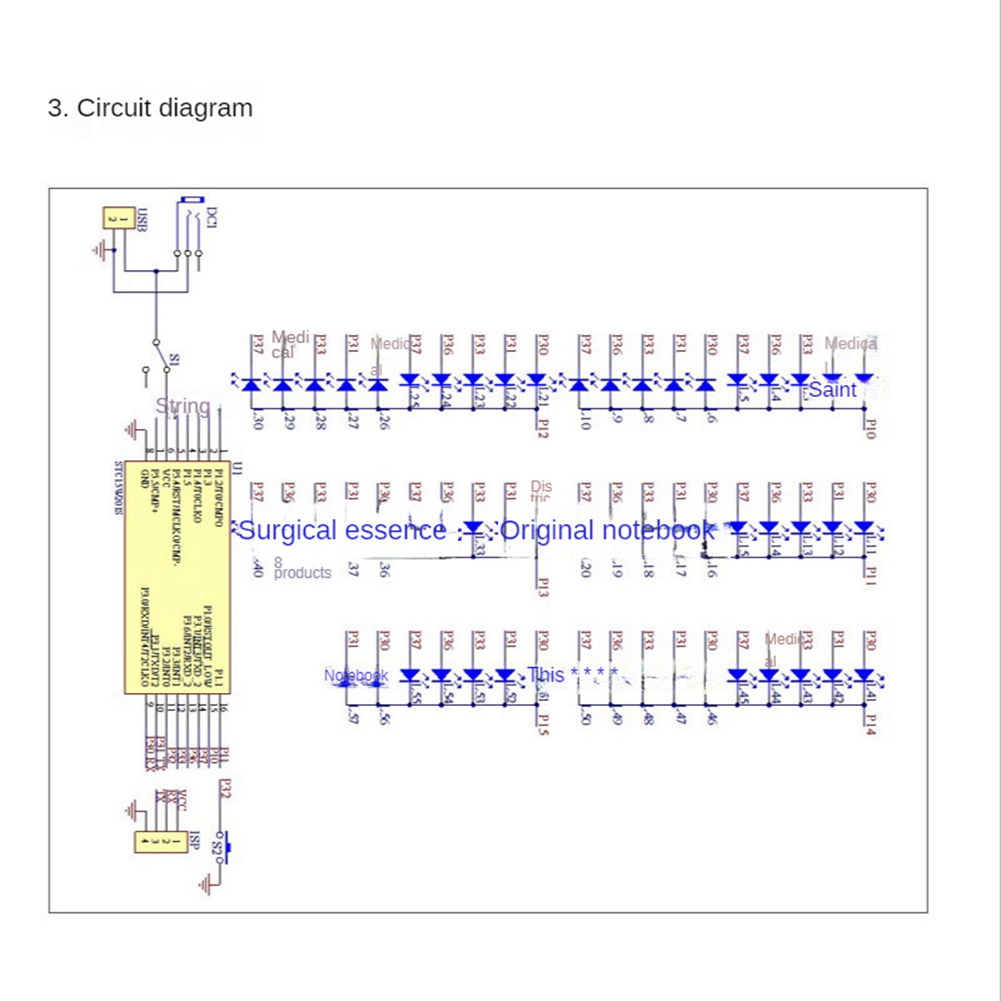 5V Electronic Hourglass DIY Kit Precise Analog Electronic Hourglass Kit with LED Lamp Double Layer Board 84X40mm. 