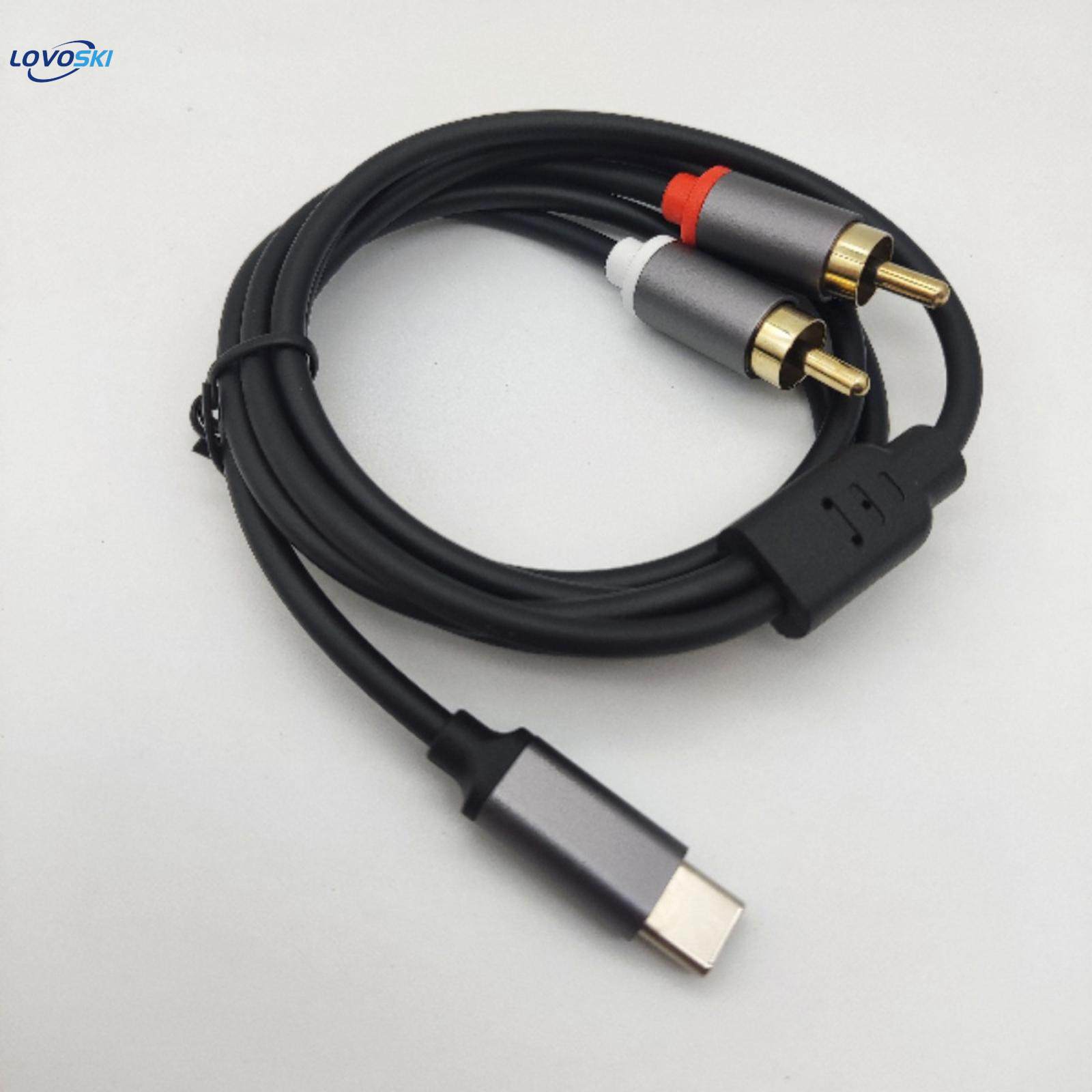 to 2 RCA Cable Connector AUX Auxiliary Cable for Headphone Professional Audio Equipment. 