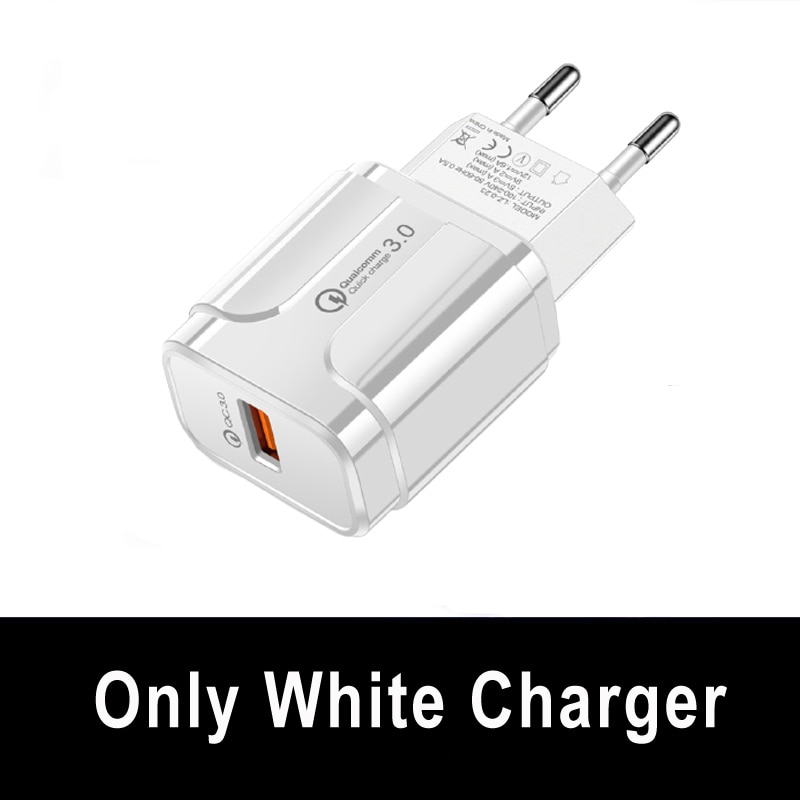 For Xiaomi Redmi 9A 9C 7A 6A QC 3.0 18W Fast Phone Charger Micro USB Cable Fast Charging For OPPO A12 A15 A5 A7 A8 A9 EU Plug. 