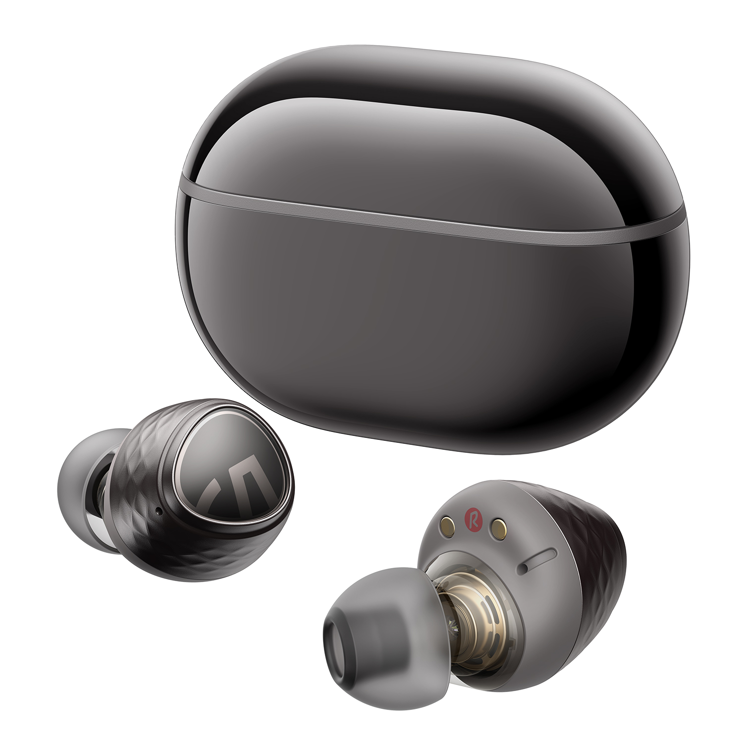 SoundPEATS Engine4 Hi-Res Bluetooth 5.3 Wireless Earbuds with LDAC, Coaxial Dual Dynamic Drivers for Stereo Sound, Total 43 Hrs. 