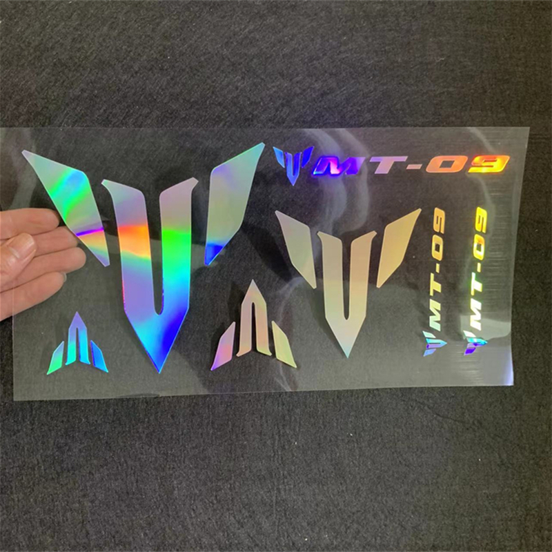 A Set 30*15cm Sticker Reflective Vinyl Mt Logo Motorcycle Sticker For YAMAHA Mt-10 Mt-09 Mt-07 Mt-03 MT 10 09 07 03 Refit Decal. 