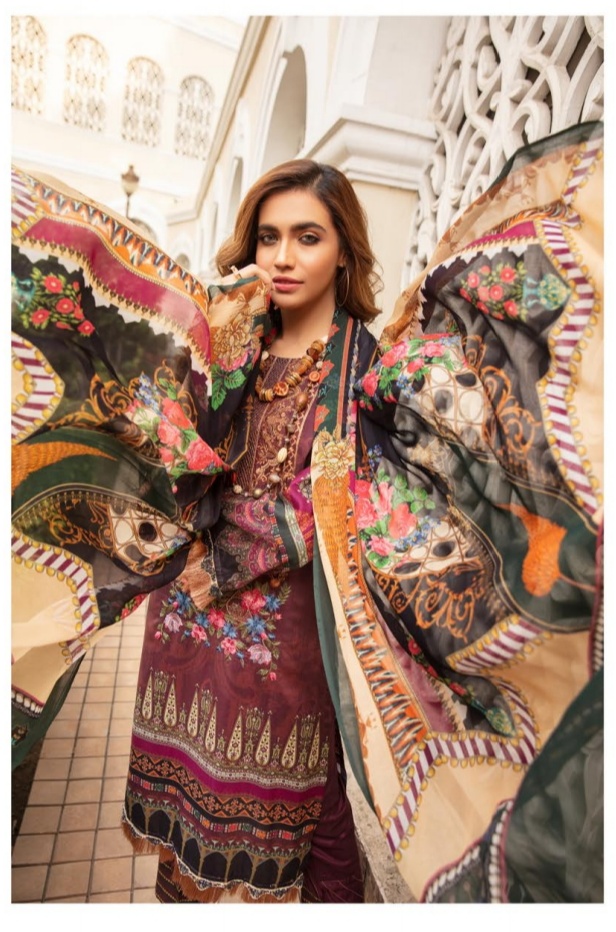 PAKISTANI NOOR RANG NAGAR SIGNATURE LAWN SALWAR KAMEEZ (Un-stiched 3 PCS ) FOR WOMEN
