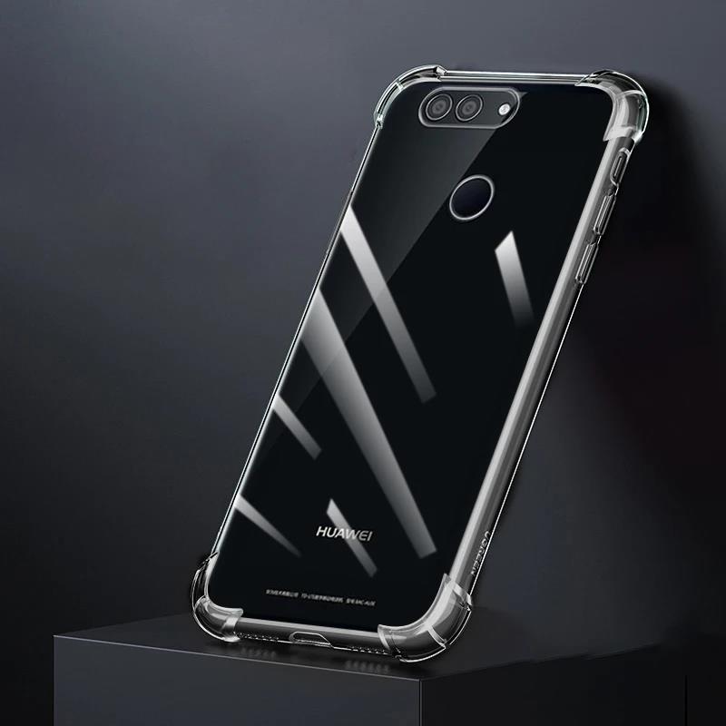 Airbag Shockproof Silicone Phone Case for Huawei Nova2 Nova 2 Plus Lite 2s 2i 2Plus 2Lite Soft Luxury Transparent TPU Back Cover