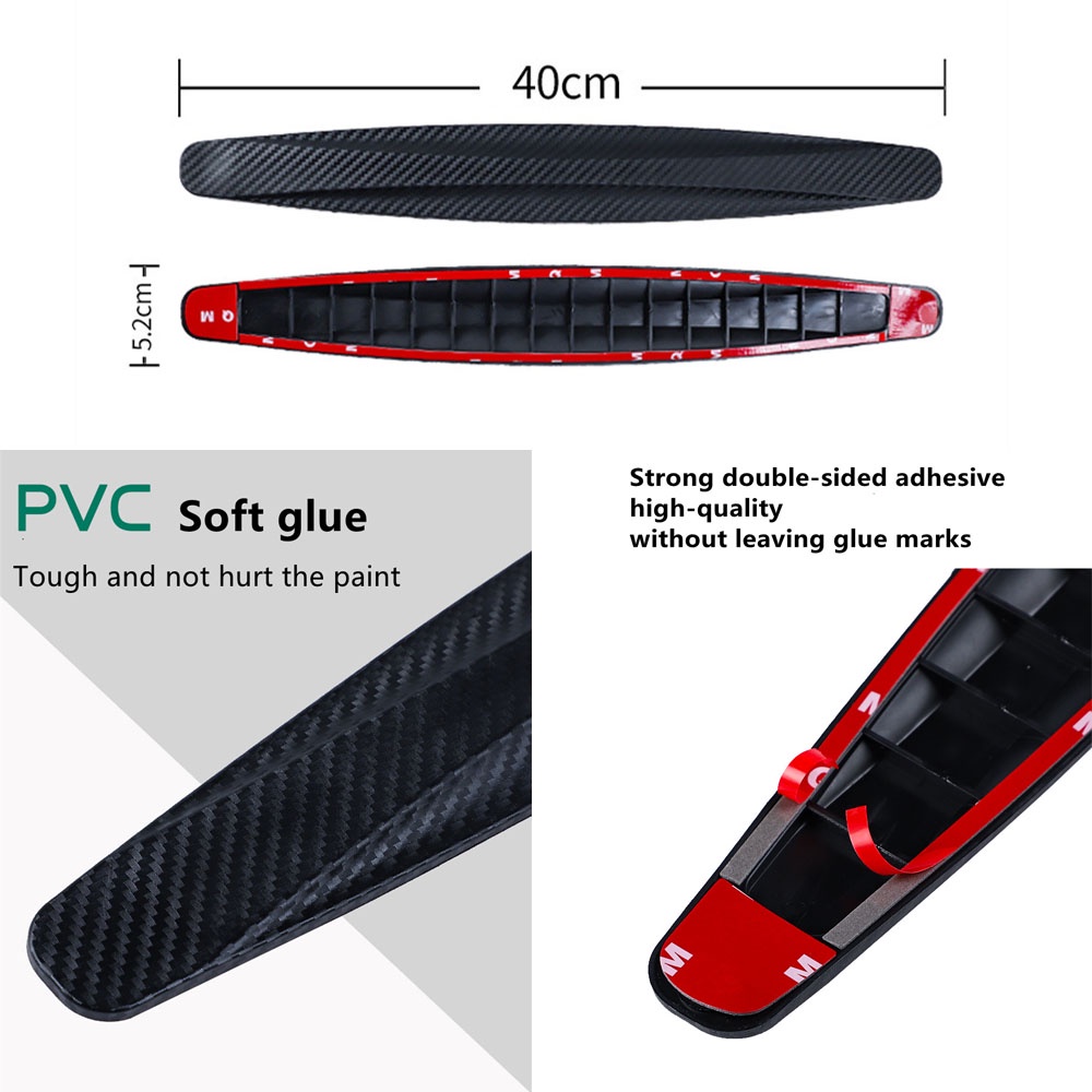 Car Bumper Guard Strip,2Pcs Anti Collision Car Bumper Guard Strip Car Sticker By Edge Guards Trim Molding Protection Strip Scratch Protector Car Crash Bar. 