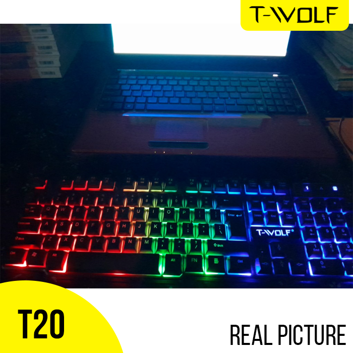 Gaming Keyboard Price In Bangladesh TWolf T20 RGB Lighting Backlit Keyboard. 