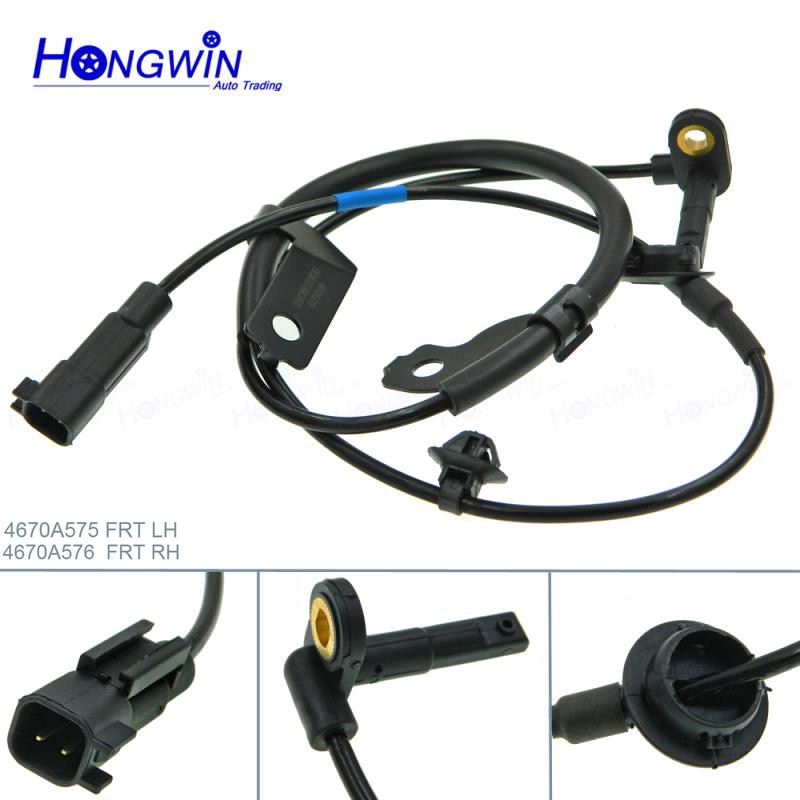 One Set Front Rear Left Right Wheel Speed ABS Sensor For Mitsubishi Lancer Outlander OEM NO 4670A576,4670A575,4670A580,4670A579-REAR LH. 