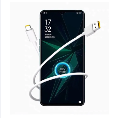 Oppo Super Vooc 65W Flash Fast Charger Type C(1 Meter) For A3S, A5 A7 A1 A1K A71 A83 A57 A59 A33 A9 A9 2020 Fast Charging - Charger. 