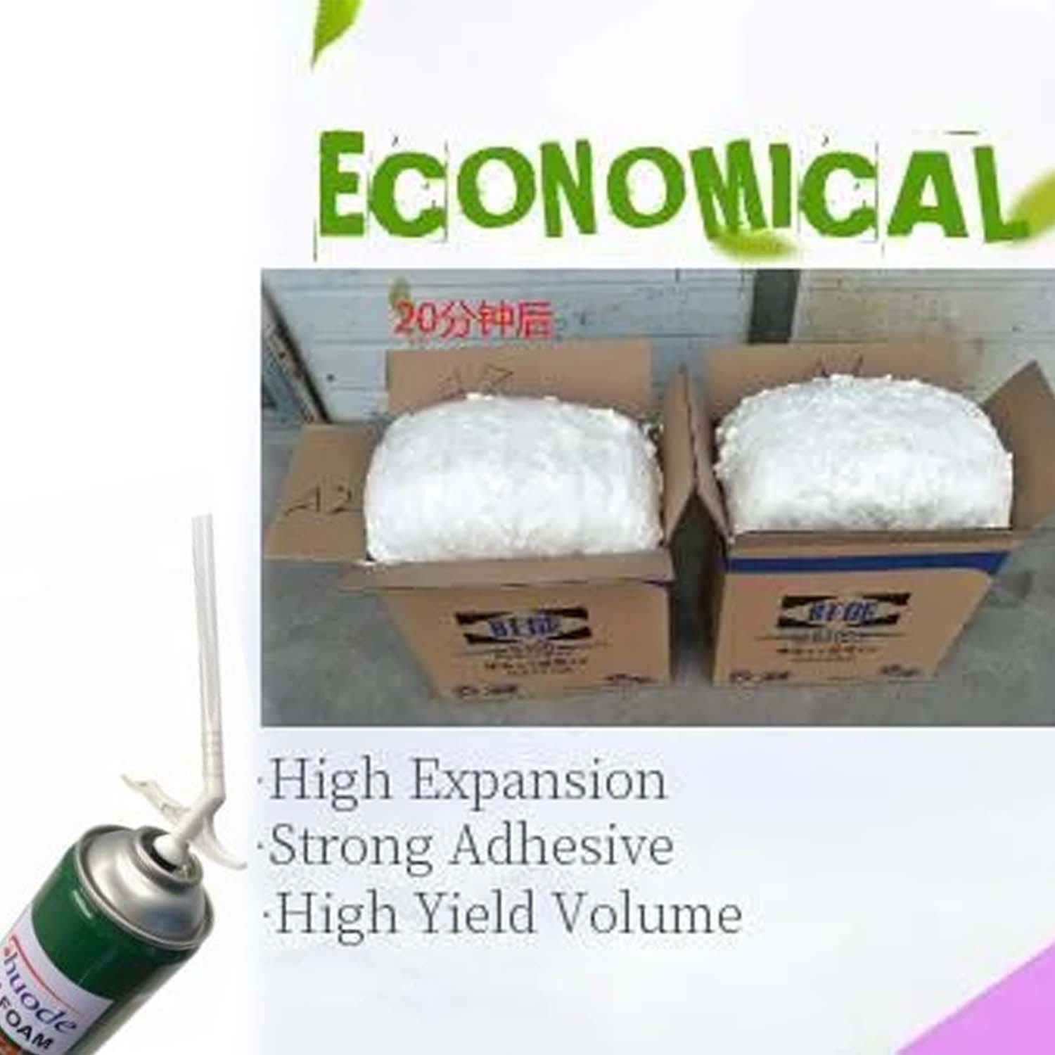 Multipurpose Expandable PU Foam Insulation Sealant Spray Like Liquid form of Cork Sheet. 