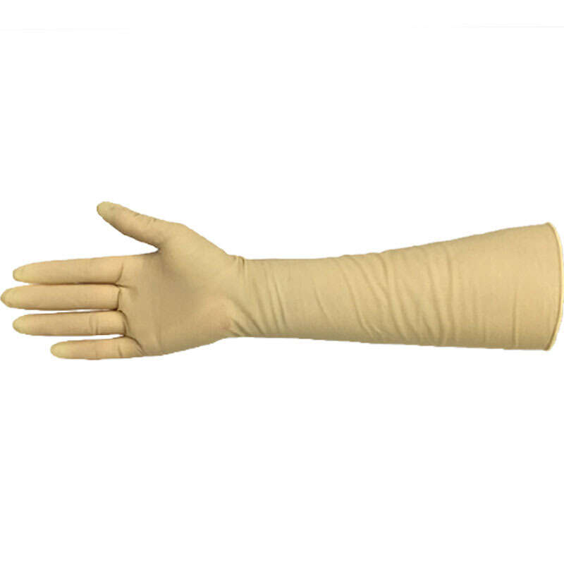 KE3C 16 inch Extended Latex Long sleeved Ding Qing Rubber Gloves Women's Waterproof Home. 