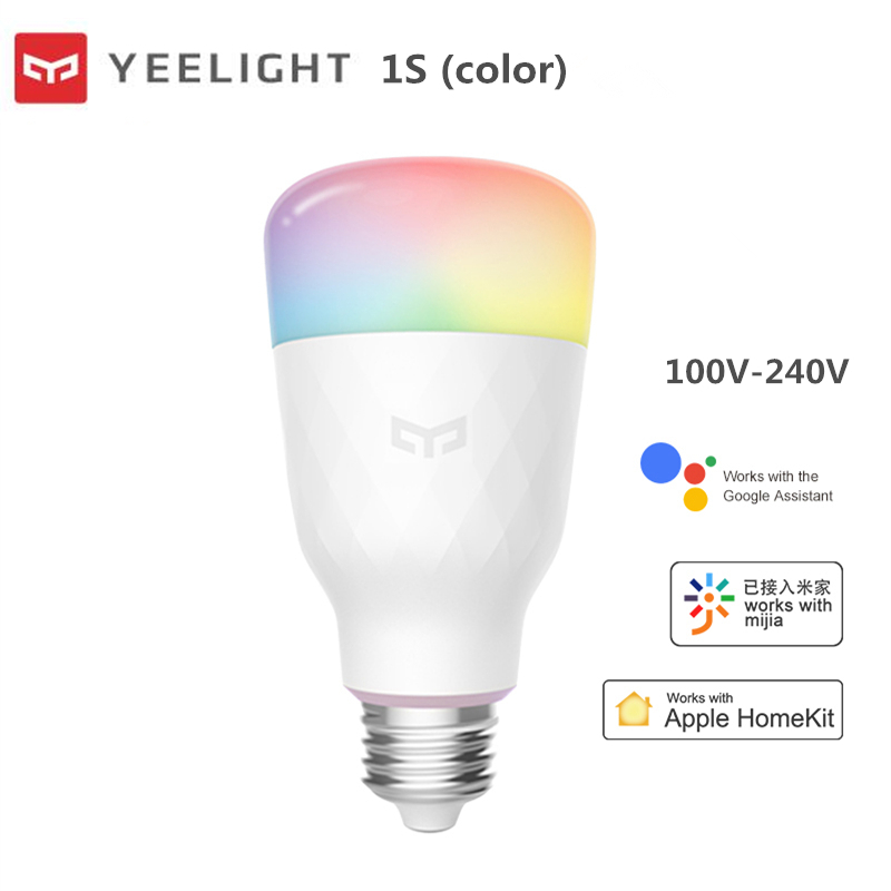 Xiaomi Yeelight Smart LED Bulb 1S RGB Colorful E27 WIFI Voice Remote Control Smart home For Xiaomi APP Mi Home homekit