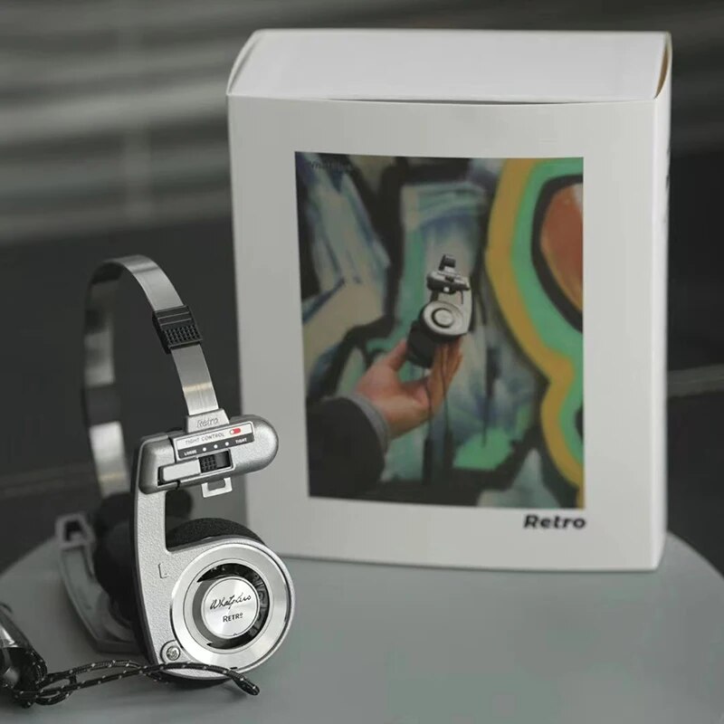 WhatPlus Retro Wireless Headphones Bluetooth 5.2 Classic Open Hifi On-ear Headset With Noise Reduction Mic For KOSS Porta Pro. 