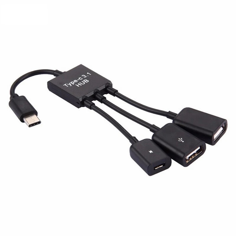 3in1 Type-C OTG USB Port Game Mouse Keyboard Adapter Cable For Android Tablet W1 Dropship. 