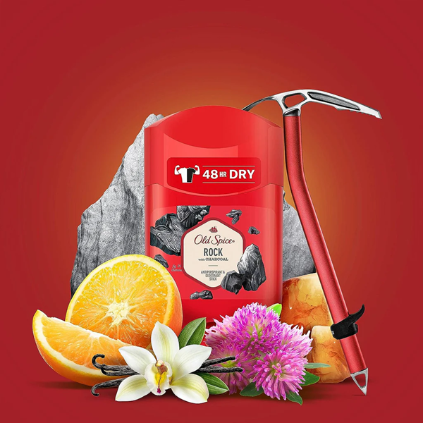 Old Spice Rock With Charcoal 48H Dry Stick Deodorant 50 ml