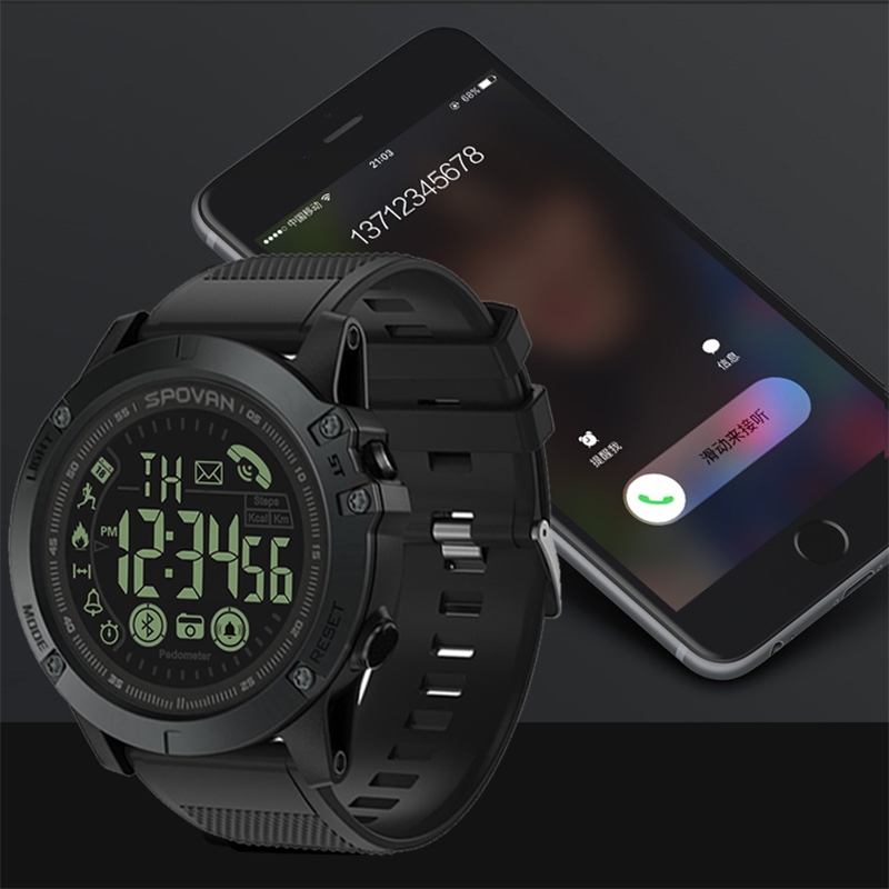 SPOVAN PR1 Outdoor Waterproof Luminous Bluetooth Watch. 