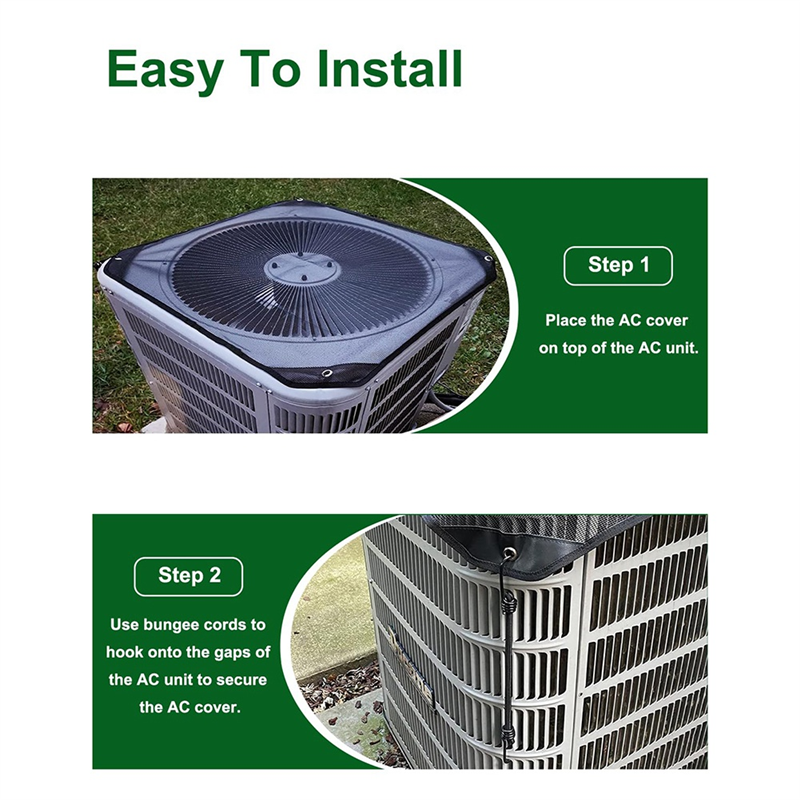 Universal AC Cover for Outside Unit, Mesh Air Conditioner Covers,C. 