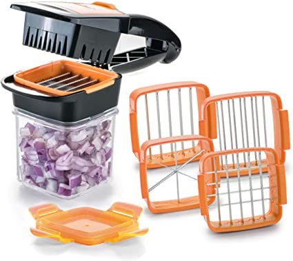 Nicer Dicer Quick 5 In 1 Vegetable Cutter Slicer - Make Meal Preparation Effortless With This 5 In 1 Vegetable Cutter Slicer. 