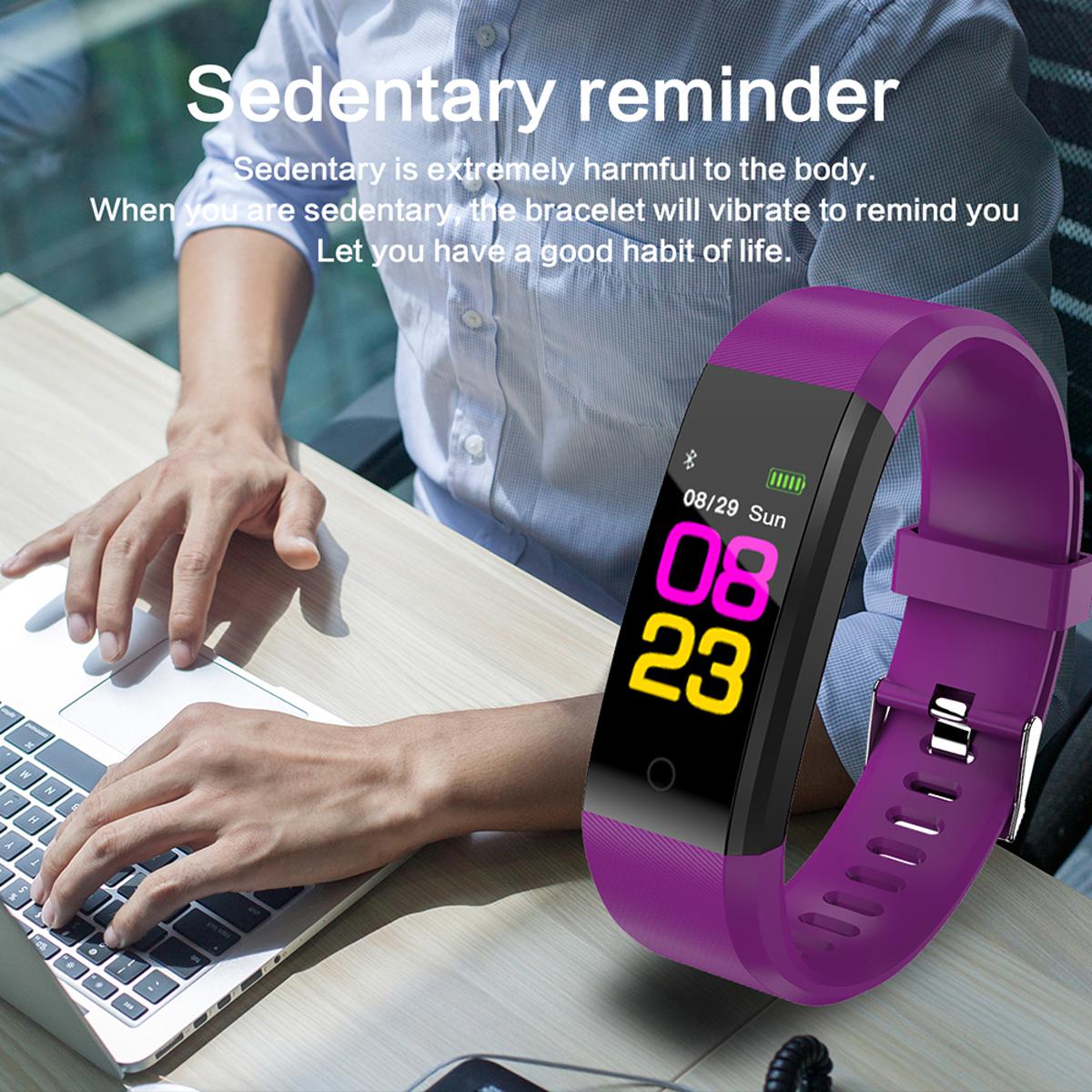 ID115 PLUS Color Screen Smart Bracelet With Dynamic Heart Rate Monitoring/Call/Message Reminder