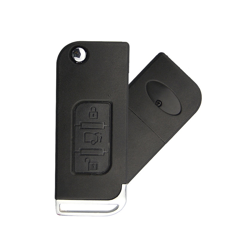 3 Buttons Uncut Blade Remote Key Flip Folding Car Key Shell Replacement Cover Case Fob For Indian Mahindra. 