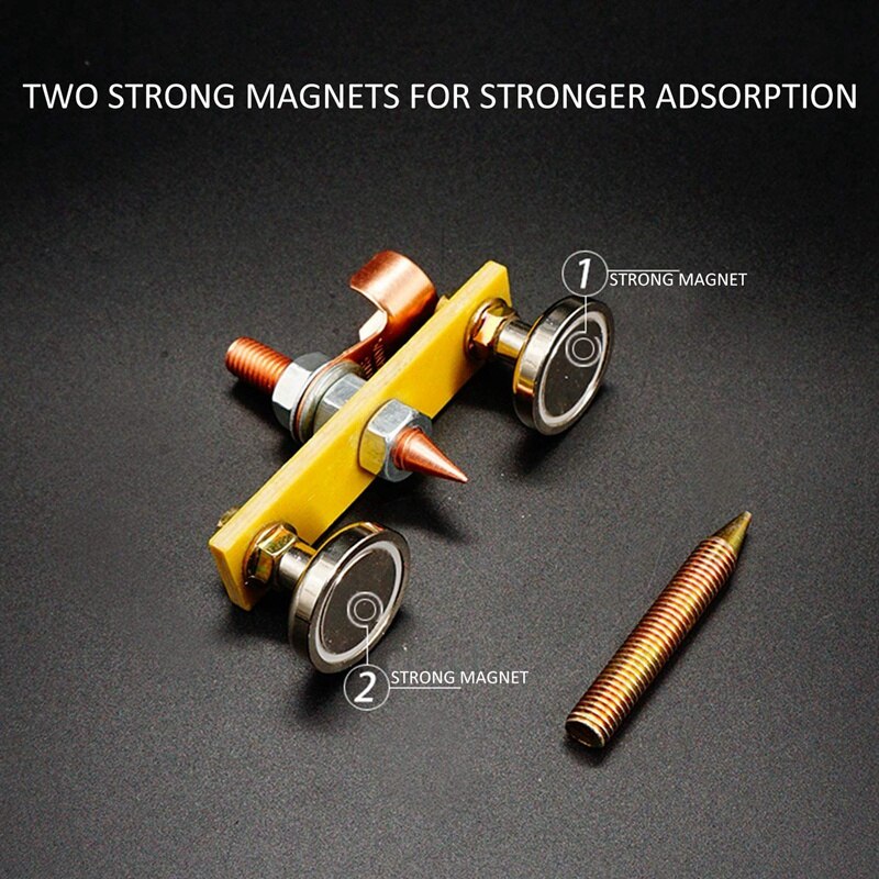 【VisioN Shop】Welding net Head, netic Welding Support Clamp, Copper Tail Welding Stability, Strong netism Large Suction 2Pcs. 