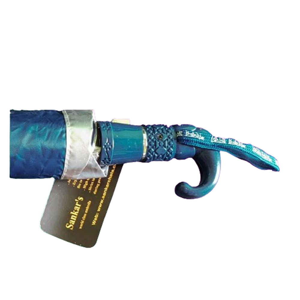 Sankar Chata Stick 8 Single Color Blue Umbrella