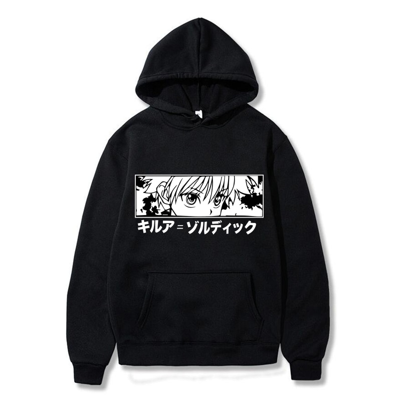 Japanese Anime Funny Killua Eyes Killua HxH Hoodies Winter Japan Style  Hunter X Hunter Sweatshirts Streetwear for Women/men | Daraz.com.bd