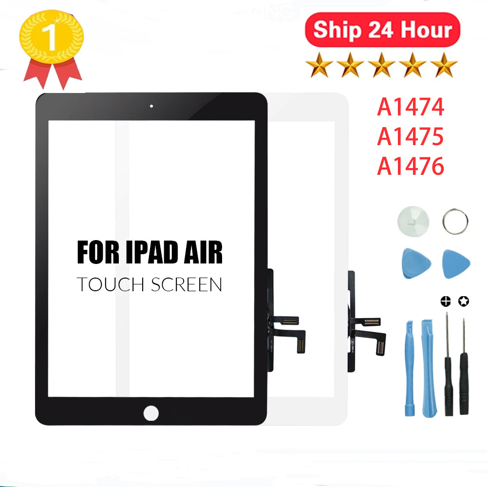 For iPad Air A1474 A1475 A1476 For iPad LCD Outer Touch Screen  Digitizer Front Sensor Glass Display Touch Panel Replacement