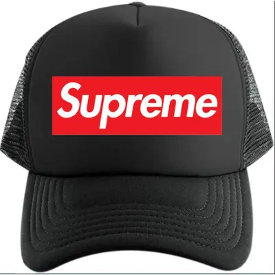 Supreme red man outlet hat