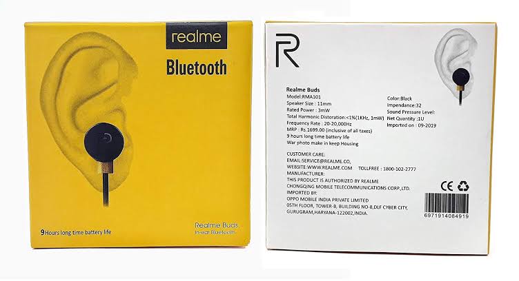 Headset Bluetooth RMA101/ Realme Buds 
