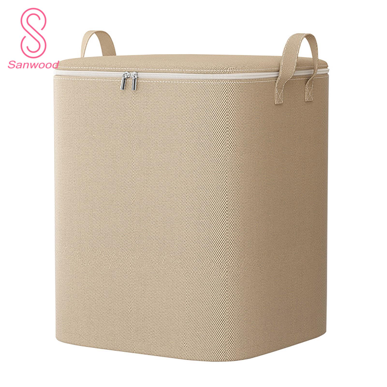 Makes sorting, storing and taking out clothes and quilts more convenient and faster. The large transparent clothing storage bag storage box adopts a double zipper design, so you don’t have to worry about items falling.