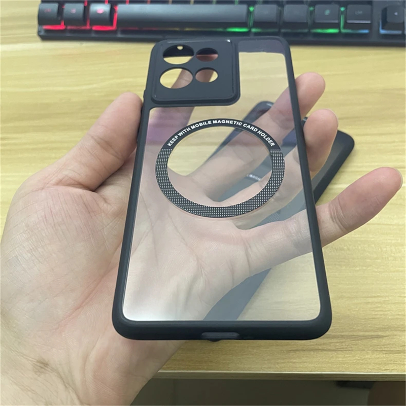 Magnetic Case For Motorola Edge 50 Neo Case MagSafe Matte Clear Phone Cover For Moto Edge50 Neo Protect Shell Shockproof Bumper. 