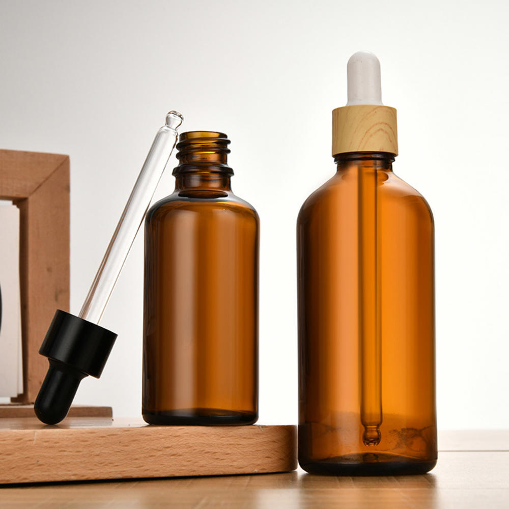 Liquid Brown Drop Bottles Aromatherapy Bottle With Dropper Empty Essential Oil Bottles Aromatherapy Liquid Bottles Refillable Brown Glass Bottles. 