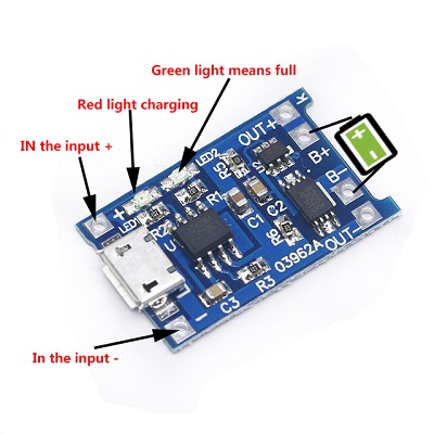 Mini Lithium Battery Charger Module Type B Specification