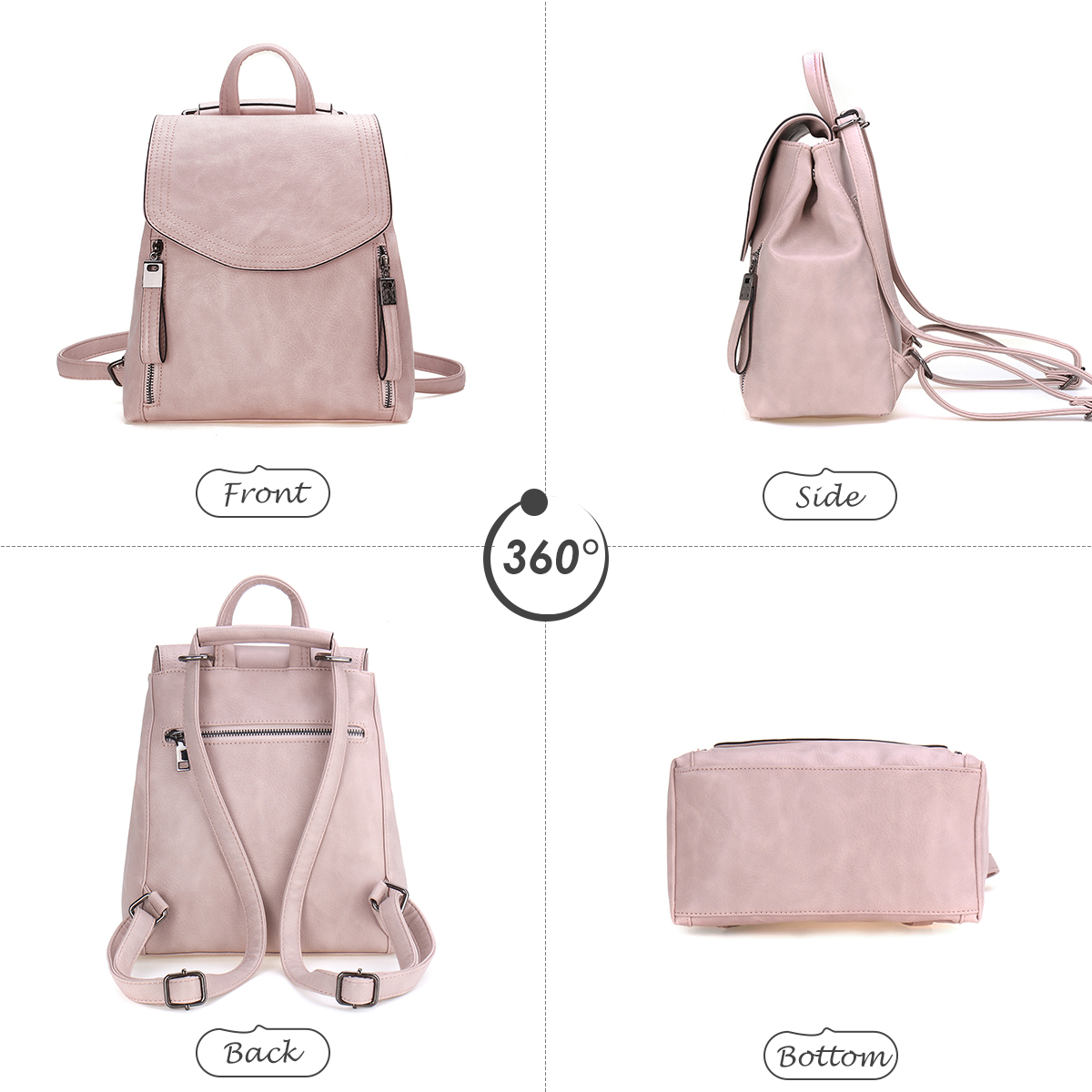 flap backpack purse