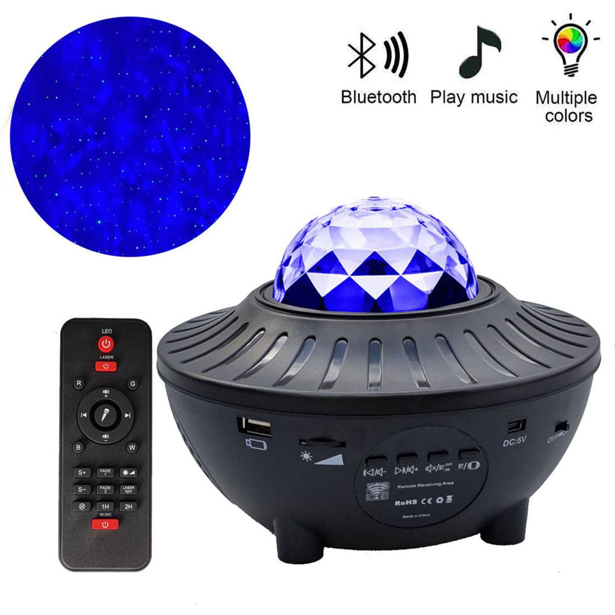 USB Starry Watermark Bluetooth Music Starlight Projector Stage Watermark Projection Lamp