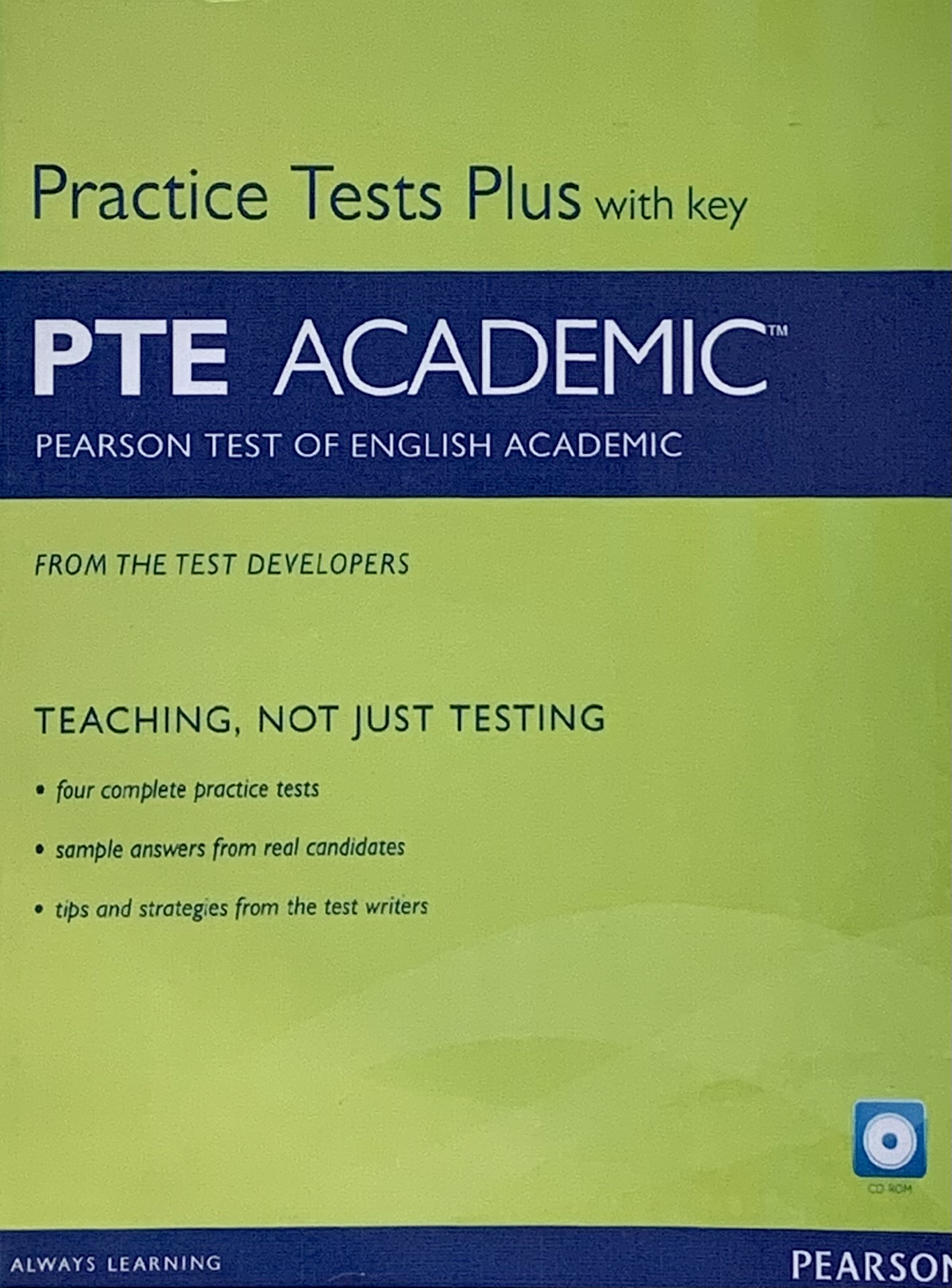 Practice Test Plus With key, ''PTE ACADEMIC'' Pearson Test Of English Academic ( from The TEST Developers ). 