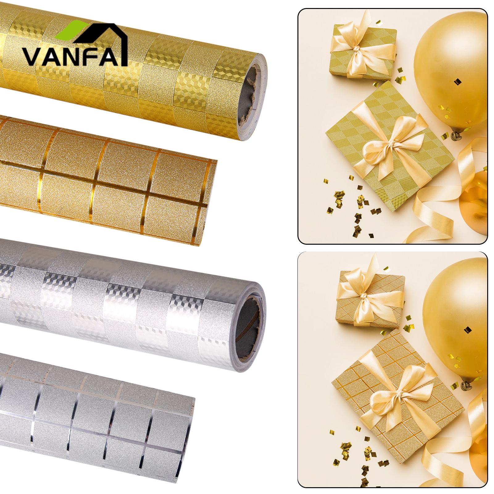 Wrapping Paper Shining Geometric Gift Wrap Paper Roll Tear-resistant Versatile for Southeast Asian Buyers Parcel Wrapping Paper