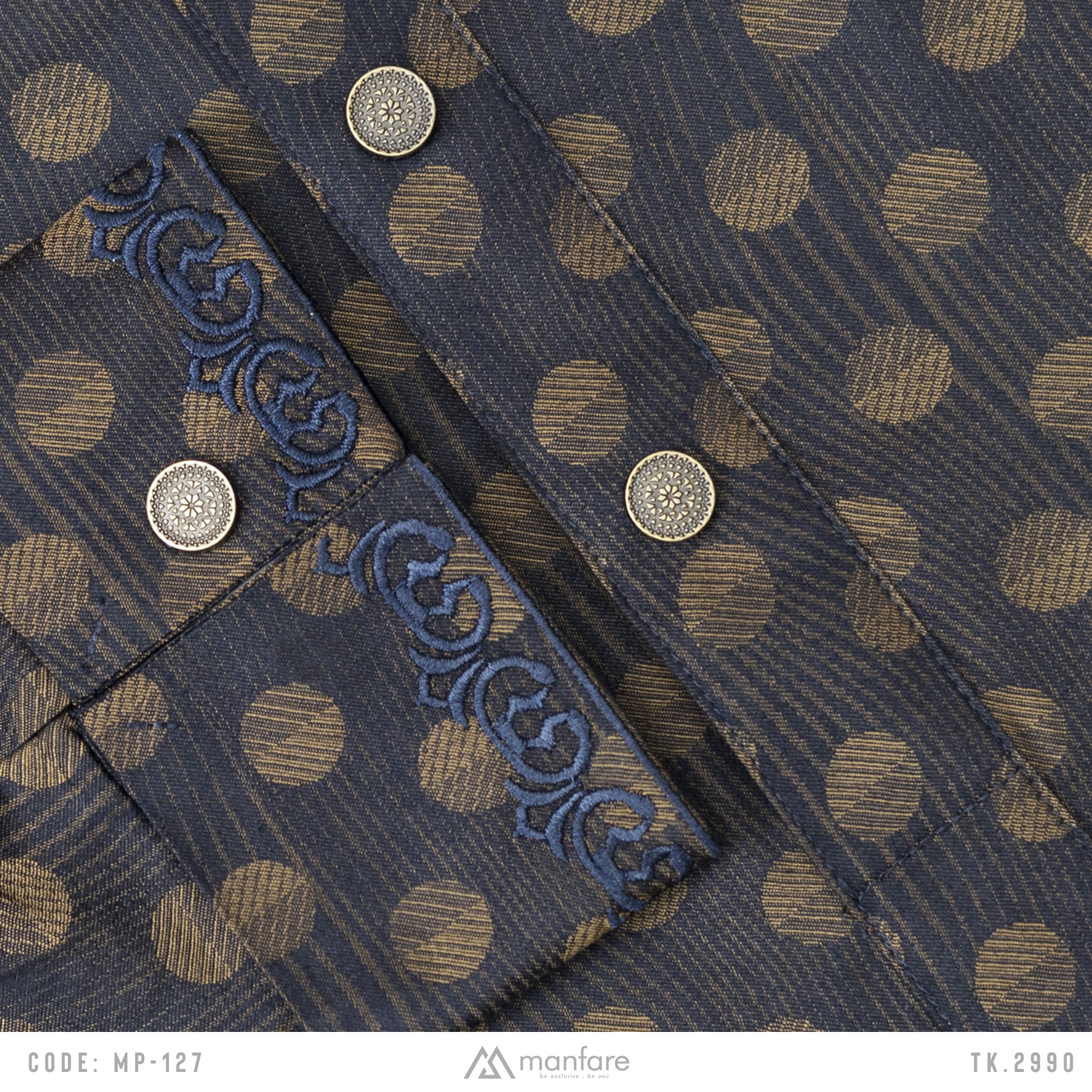 Manfare's ELITE Quality Digital Printed Panjabi For Men I MP-127. 