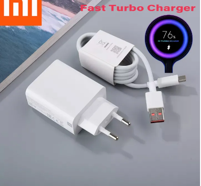 Xiaomi 33W Type-C Charger Fast Charging Quick Wall Charger Turbo Charge Adapter With Type-C Cable For Xiaomi Redmi 10C 10A 10 Note 9 8 7 pro Mi 9 9s 9T Note 10 11 K20 K30 Pro Poco X3 NFC M2 M4 Pro 10T 5G Mipad 5 Pro Charger. 