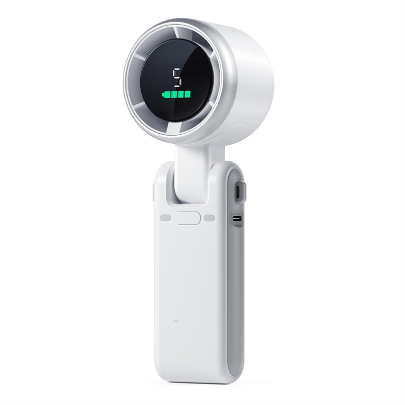 Portable Handheld Turbo Fan, 5 Gear Wind, Battery Operated, Up to 12 Working Hours, Hand Fan with Air Turbo Tech