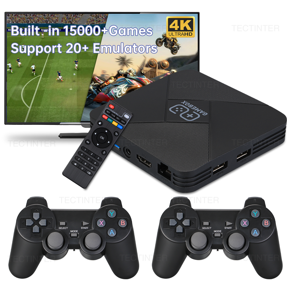 Dual-System Portable Game Box 4K Video Game Console Game Stick Retro Game Console Built in 40000 Games for PSP/N64 128G TV Box