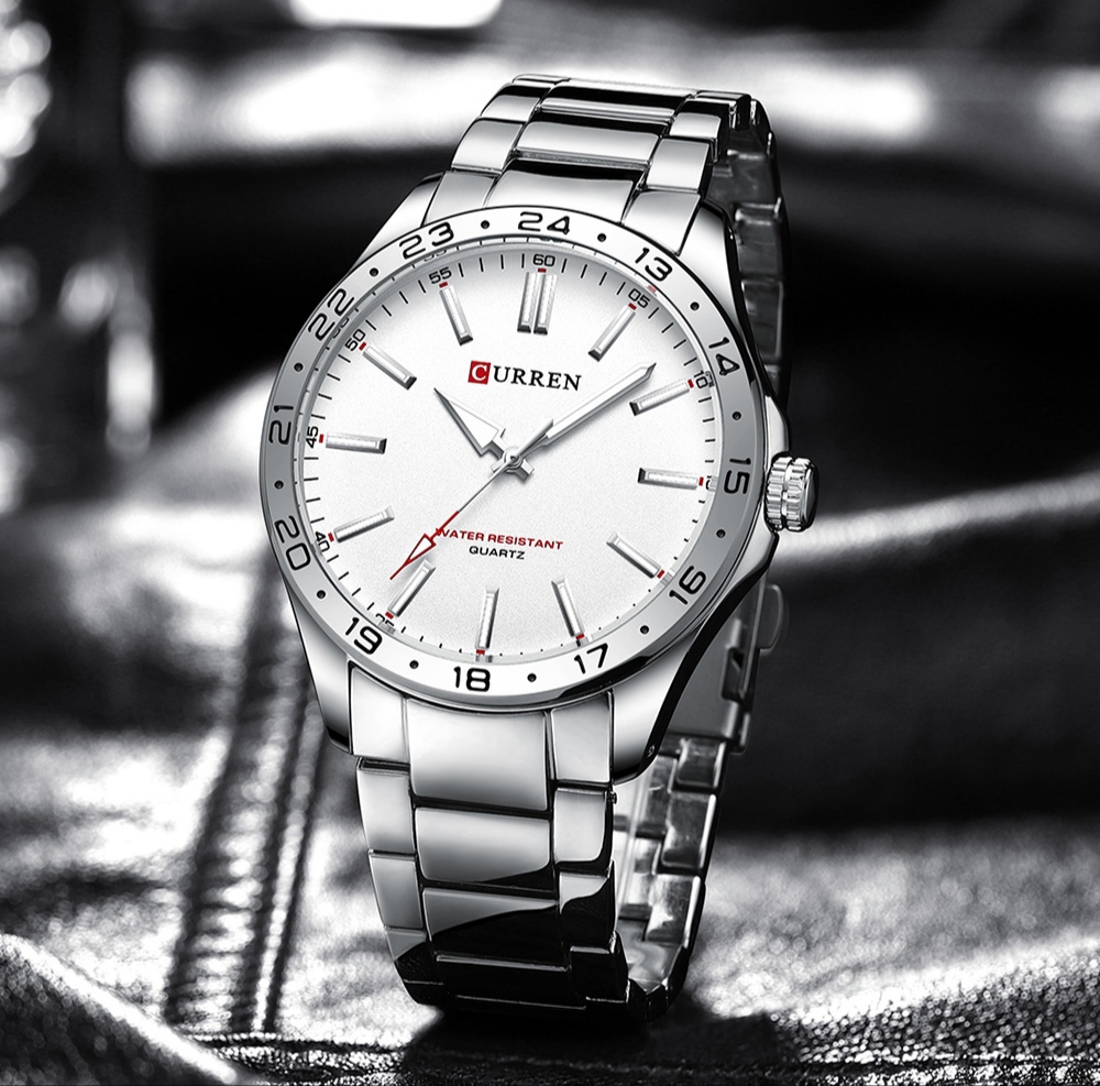 CURREN 8452 Mens Wrist Watch Luxury High Quality Waterproof Full Stainless Steel Most Attractive Craftsmanship Design Stylish Formal Watch