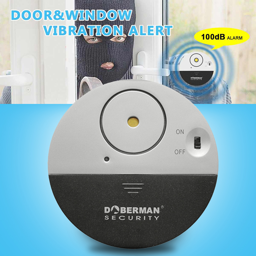 Migeet Window Alarm Device Window Detector Security Alarm Door Sensor Alarm Loud 100dB Alarm Vibration Sensors Universal Easy Installation for Home Office RV Security. 
