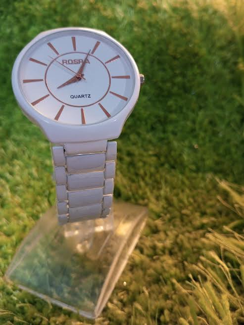 NRA2 WHITE Stainless Steel Watch with RAOLIAS Hands for Men. 