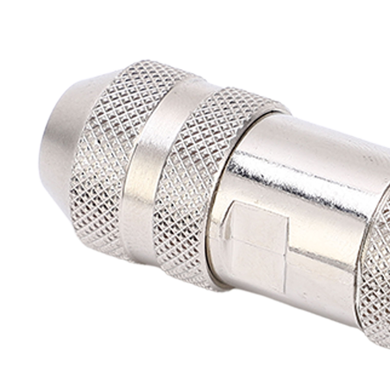 M12 8 Pin Sensor Connector, Flame Retardant Straight Sensor Cable Plug Adapter Male for RVs. 