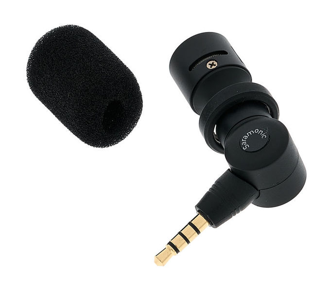 Saramonic 3.5mm SmartMic Professional Mini Condenser Flexible Microphone for Smartphones,Vlogging Microphone for Smartphones and YouTube Video, Mic for iOS and Android Device Smartphones 7 7s 8 X 11. 