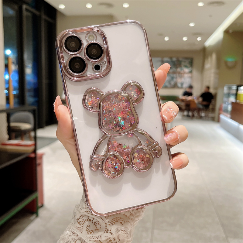 Case 8 7 Plxr xs 12 11hone 1 Cute Bunny Quicksand Glitter for iP4 Pro Max 13 15 x us. 