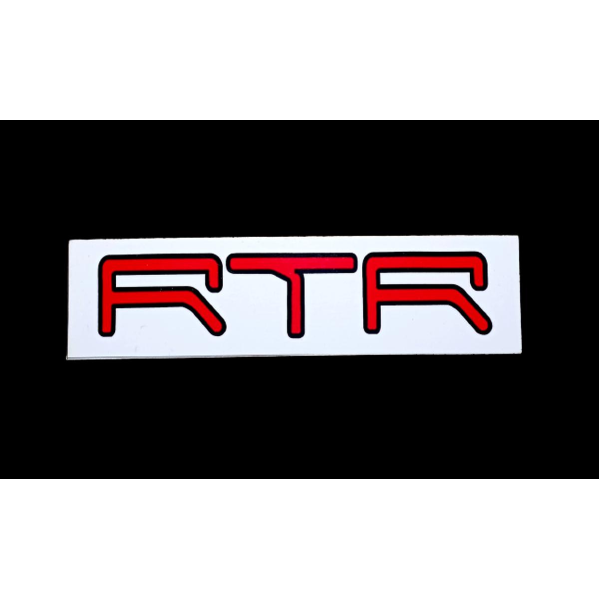 Rtr letter original monogram logo design • wall stickers flat, background,  font | myloview.com