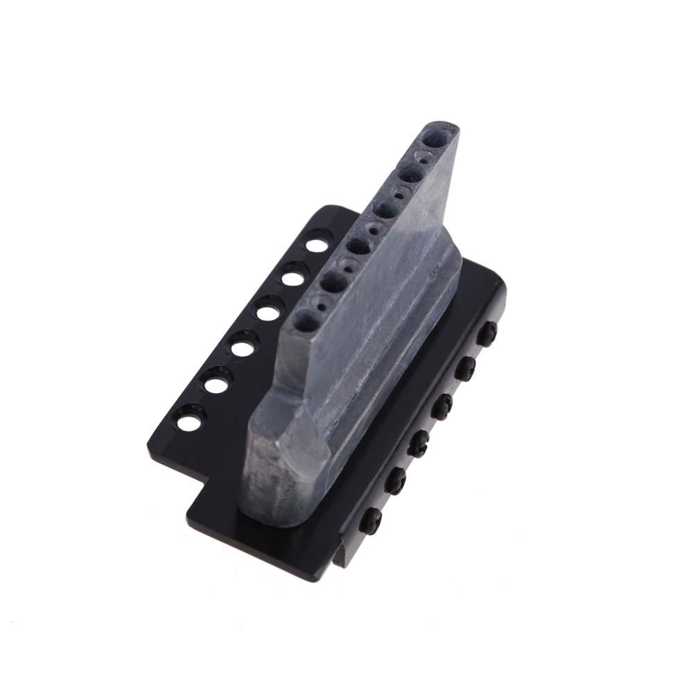 Black Electric Guitar Tremolo Bridge With Bar New 1 Set 6 Strings Parts. 