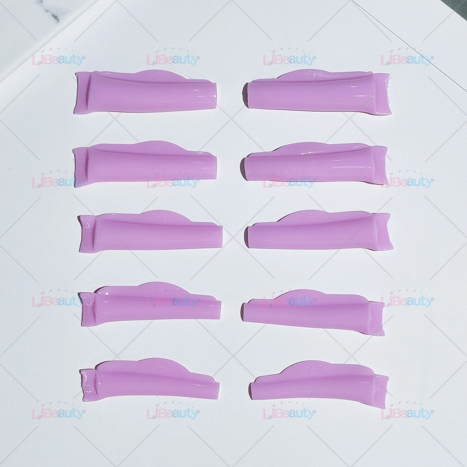 Libeauty Glue Free Silicone Eyelash Perm Pads Sticky Lashes Rods Shield Lifting 3D Eyelash Curler Accessories Applicator Tools